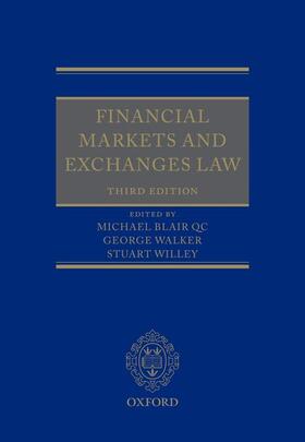 Blair / Walker / Willey |  Financial Markets and Exchanges Law | Buch |  Sack Fachmedien