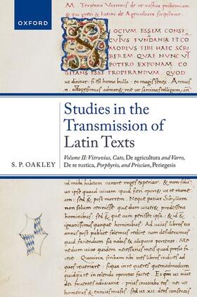 Oakley |  Studies in the Transmission of Latin Texts | Buch |  Sack Fachmedien