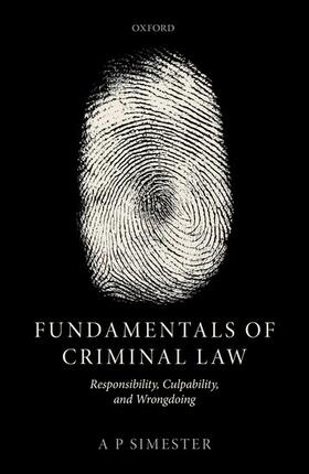 Simester |  Fundamentals of Criminal Law | Buch |  Sack Fachmedien