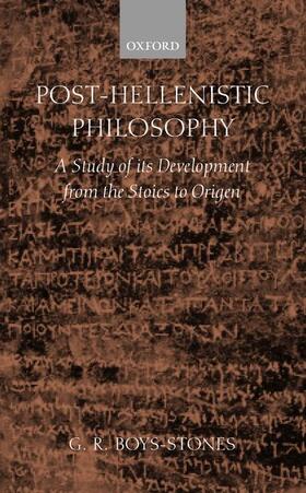 Boys-Stones |  Post-Hellenistic Philosophy | Buch |  Sack Fachmedien