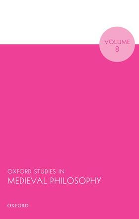 Pasnau |  Oxford Studies in Medieval Philosophy Volume 8 | Buch |  Sack Fachmedien