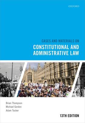 Tucker / Thompson / Gordon |  Cases and Materials on Constitutional and Administrative Law | Buch |  Sack Fachmedien