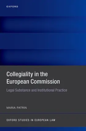 Patrin |  Collegiality in the European Commission | Buch |  Sack Fachmedien