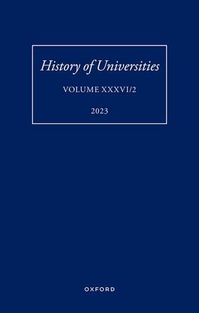 Feingold |  History of Universities: Volume XXXVI / 2 | Buch |  Sack Fachmedien