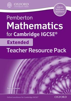Barton |  Pemberton Maths for IGCSE® Extended: Teacher Resource Pack | Medienkombination |  Sack Fachmedien