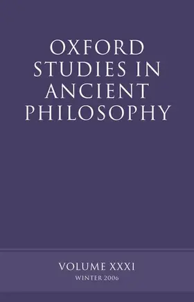 Sedley |  Oxford Studies in Ancient Philosophy | Buch |  Sack Fachmedien