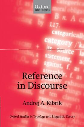 Kibrik |  Reference in Discourse | Buch |  Sack Fachmedien
