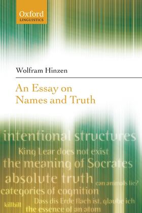 Hinzen |  An Essay on Names and Truths | Buch |  Sack Fachmedien
