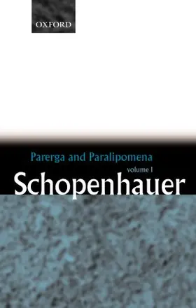 Schopenhauer / Payne |  Parerga and Paralipomena | Buch |  Sack Fachmedien