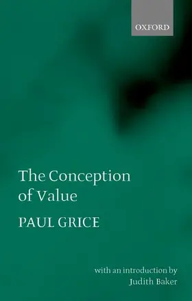 Grice |  The Conception of Value | Buch |  Sack Fachmedien