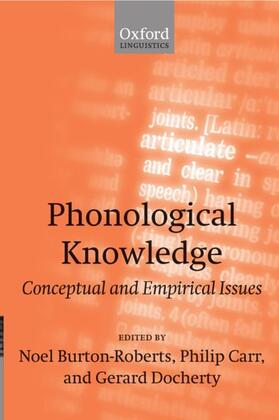 Burton-Roberts / Carr / Docherty |  Phonological Knowledge | Buch |  Sack Fachmedien