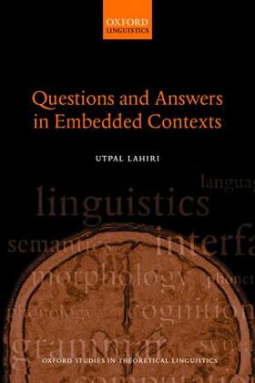 Lahiri |  Questions and Answers in Embedded Contexts | Buch |  Sack Fachmedien