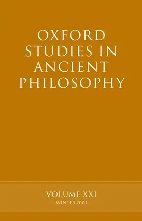 Sedley |  Oxford Studies in Ancient Philosophy | Buch |  Sack Fachmedien