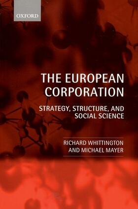 Whittington / Mayer |  The European Corporation | Buch |  Sack Fachmedien