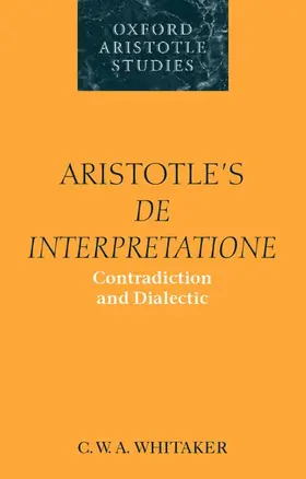 Whitaker |  Aristotle's de Interpretatione | Buch |  Sack Fachmedien