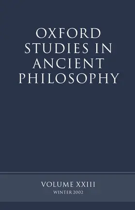 Sedley |  Oxford Studies in Ancient Philosophy | Buch |  Sack Fachmedien