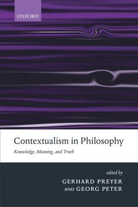 Peter / Preyer |  Contextualism in Philosophy | Buch |  Sack Fachmedien