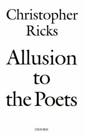 Ricks |  Allusion to the Poets | Buch |  Sack Fachmedien