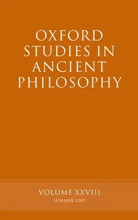 Sedley |  Oxford Studies in Ancient Philosophy XXVIII | Buch |  Sack Fachmedien