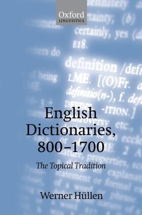 Hullen / Hüllen |  English Dictionaries 800-1700 | Buch |  Sack Fachmedien