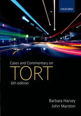 Harvey / Marston |  CASES & COMMENTARY ON TORT 6E P | Buch |  Sack Fachmedien