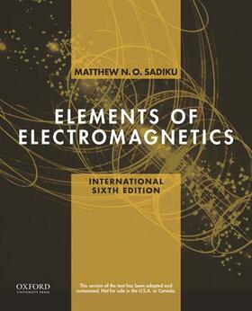 Sadiku |  Elements of Electromagnetics | Buch |  Sack Fachmedien