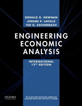 Newnan / Lavelle / Eschenbach |  Engineering Economic Analysis | Buch |  Sack Fachmedien