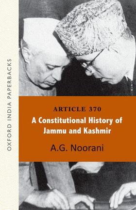Noorani |  Article 370 | Buch |  Sack Fachmedien