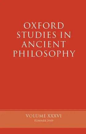 Sedley |  Oxford Studies in Ancient Philosophy, Volume 34 | Buch |  Sack Fachmedien