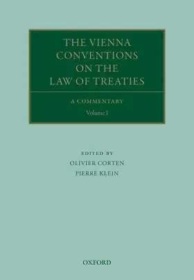 Corten / Klein |  The Vienna Conventions on the Law of Treaties | Buch |  Sack Fachmedien