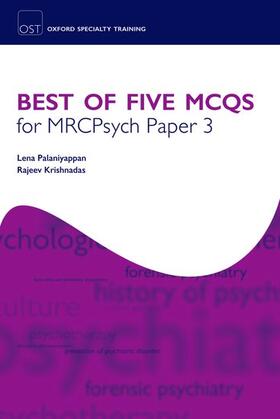 Palaniyappan / Krishnadas |  Best of Five MCQs for MRCPsych Paper 3 | Buch |  Sack Fachmedien