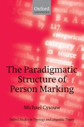 Cysouw |  The Paradigmatic Structure of Person Marking | Buch |  Sack Fachmedien