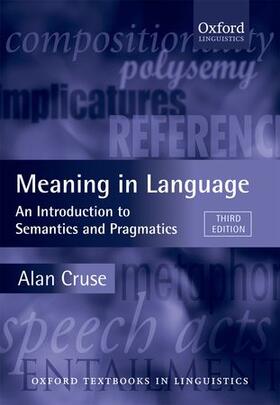 Cruse |  Meaning in Language | Buch |  Sack Fachmedien