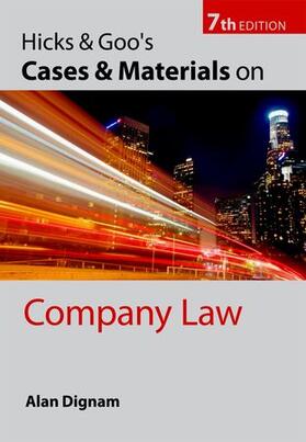 Dignam | Hicks & Goo's Cases and Materials on Company Law | Buch | 978-0-19-956429-3 | sack.de