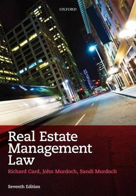 Murdoch / Card |  Real Estate Management Law | Buch |  Sack Fachmedien