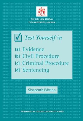 Test Yourself in Evidence, Civil Procedure, Criminal Procedure & Sentencing | Buch | 978-0-19-957922-8 | sack.de