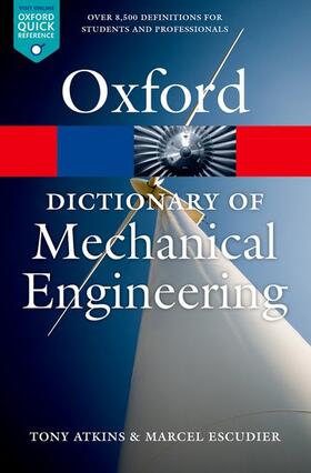 Atkins / Escudier |  A Dictionary of Mechanical Engineering | Buch |  Sack Fachmedien
