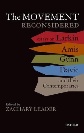 Leader |  The Movement Reconsidered: Essays on Larkin, Amis, Gunn, Davie and Their Contemporaries | Buch |  Sack Fachmedien