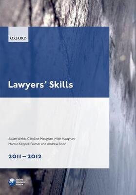 Webb / Maughan / Boon |  Lawyers' Skills 2011-12 | Buch |  Sack Fachmedien