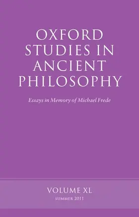 Allen / Emilsson / Morison |  OXF STUDIES ANCIENT PHILOSOPHY VOL 40 P | Buch |  Sack Fachmedien