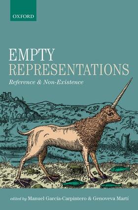 Garcia-Carpintero / García-Carpintero / Marti |  Empty Representations | Buch |  Sack Fachmedien
