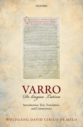 de Melo |  Varro: de Lingua Latina | Buch |  Sack Fachmedien