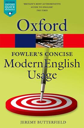 Butterfield |  Fowler's Concise Dictionary of Modern English Usage | Buch |  Sack Fachmedien