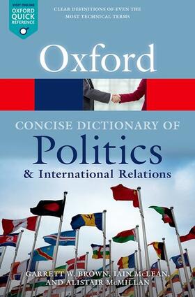 McMillan / Brown / McLean |  The Concise Oxford Dictionary of Politics and International Relations | Buch |  Sack Fachmedien