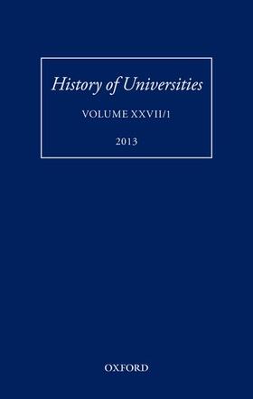 Feingold |  History of Universities, Volume XXVII/1 | Buch |  Sack Fachmedien