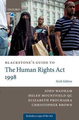 Wadham / Mountfield QC / Prochaska |  Blackstone's Guide to the Human Rights Act 1998 | Buch |  Sack Fachmedien