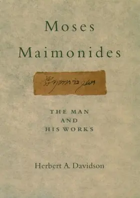 Davidson | Moses Maimonides | Buch | 978-0-19-974757-3 | sack.de