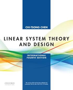 Chen |  Linear System Theory and Design | Buch |  Sack Fachmedien