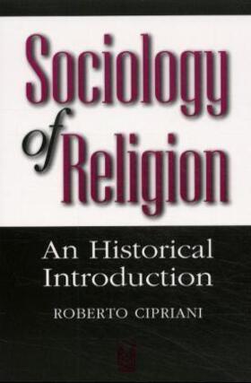 Cipriani |  Sociology of Religion | Buch |  Sack Fachmedien