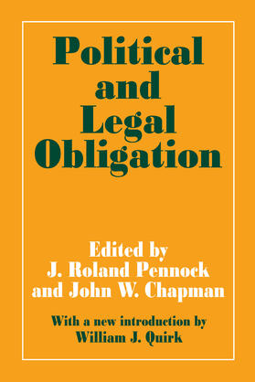 Pennock |  Political and Legal Obligation | Buch |  Sack Fachmedien